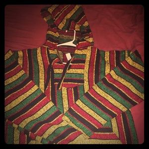 Rasta Hoodie. Men’s Size Large.